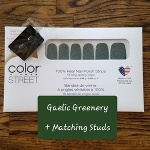 🍀 Gaelic Greenery & Matching Studs! - Color Street